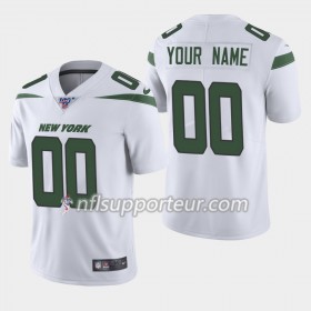 Maillot Homme New York Jets Personnalisé Nike Blanc 100th